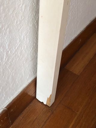 Mesa comedor blanca rectangular madera