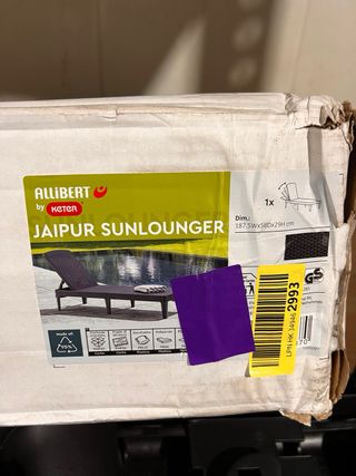 Tumbona Keter Jaipur Plegable Gris N201,202, 204