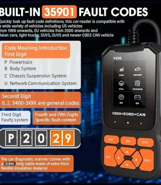 Escáner OBD2 V520 Profesional