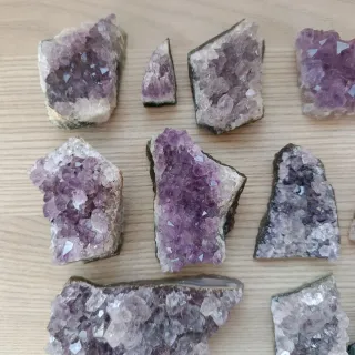 Set Ametista Grezzo Cristalli Viola