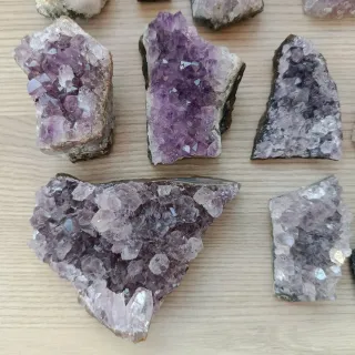 Set Ametista Grezzo Cristalli Viola