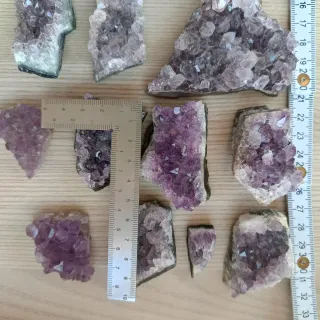 Set Ametista Grezzo Cristalli Viola