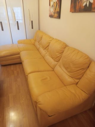Divano modulare a 4 posti con chaise longue