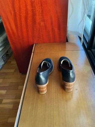 Zapatos Neosens Negros Tacon Redondo