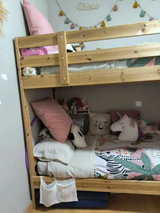 Cama litera de madera Ikea