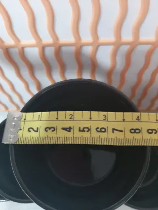 6 Cuencos Negros de Cerámica