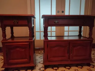 2 muebles de madera para salón