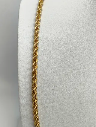 Cordón Salomónico Oro 18kt de 70cm