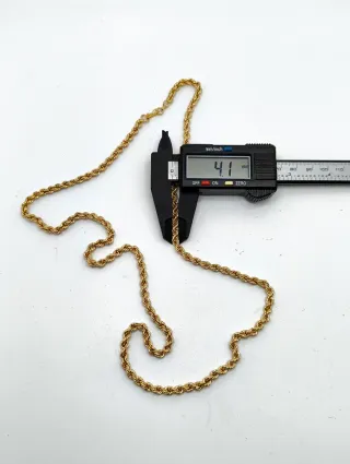 Cordón Salomónico Oro 18kt de 70cm