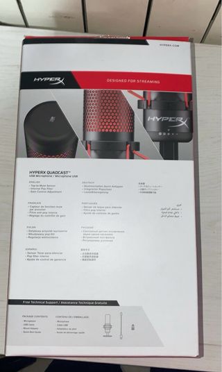 Micrófono HyperX Quadcast Rojo
