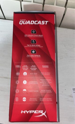 Micrófono HyperX Quadcast Rojo