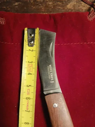 Coltellino roncola tascabile acciaio inox