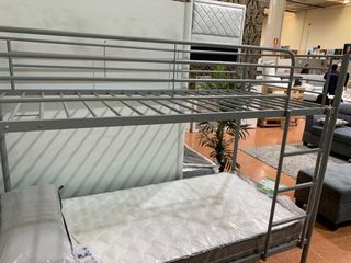 Litera metálica gris YH1182  SIN COLCHONES