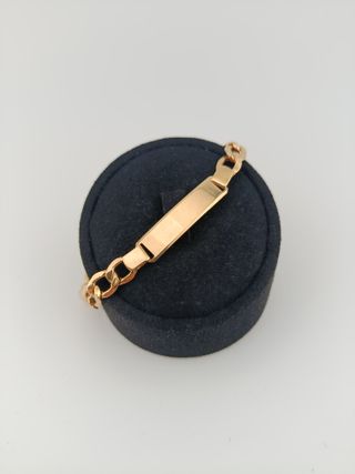 Pulsera esclava dorada