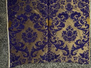 Tela Fallera Morada y Dorada