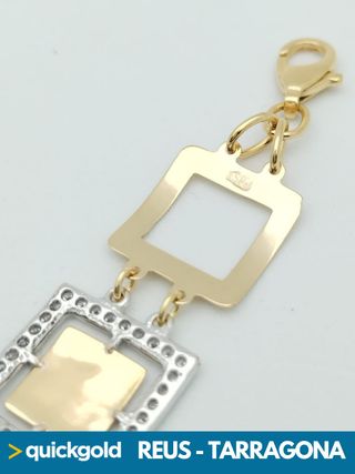 040-05-00644 PULSERA ORO 18K BICOLOR SEMIRRIGIDA