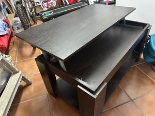 Mesa de salón elevable madera