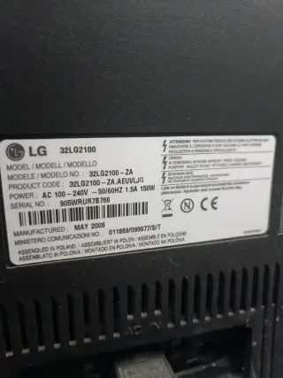 Televisor LG Negro TV