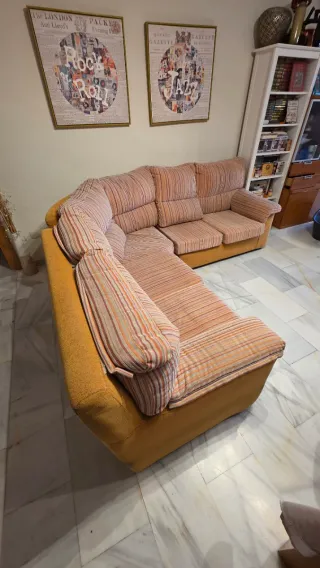 Sofá familiar de tela