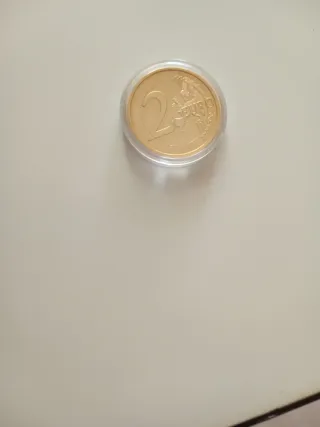 Moneta d'oro placcata da 2 euro del Portogallo 2002