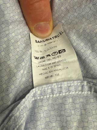 Camisa motobike Azul Estampada