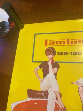 2 Carteles Publicitarios Lambretta Scooter