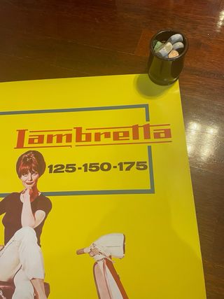 2 Carteles Publicitarios Lambretta Scooter