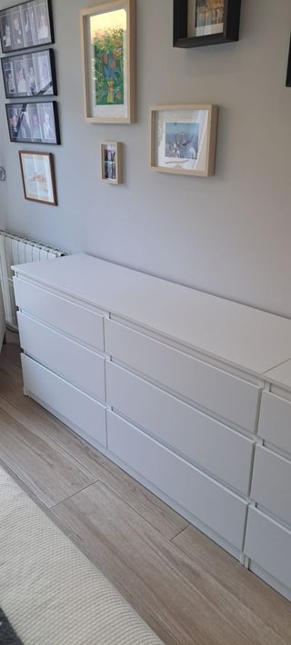 Cómoda 6 Cajones Blanca - Pack 2