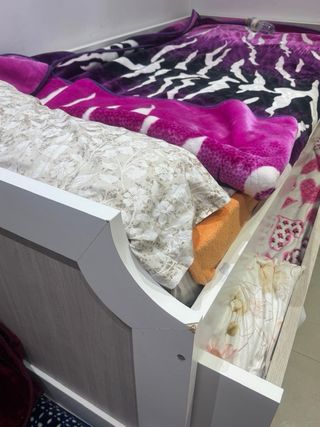 Cama individual 2 pisos para 2 personas, con cajón