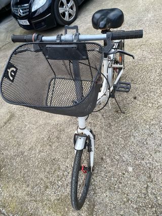 Bicicleta Plegable Shimano Blanca