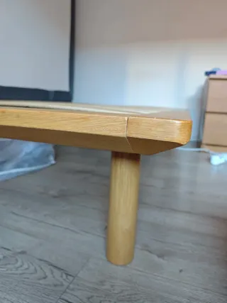 Estructura Cama MUJI Roble 140x200/190 + Patas