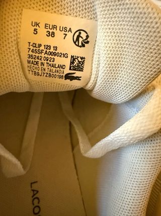 Zapatillas Lacoste T-Clip Blancas