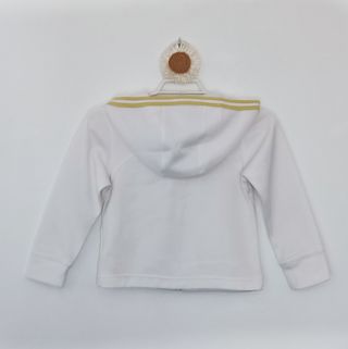 Chaqueta blanca Adidas niño con capucha