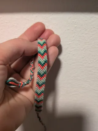 Braccialetto fatto a mano zig-zag