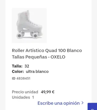 Patines Decathlon niña Oxelo Talla 32