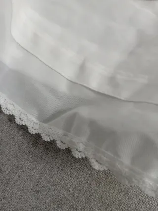 Cancán de tela blanco