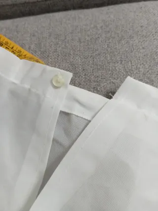 Cancán de tela blanco