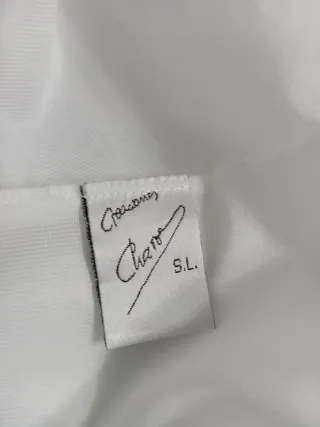 Cancán de tela blanco