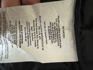 Abrigo plumífero azul Polo Ralph Lauren