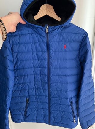 Abrigo plumífero azul Polo Ralph Lauren