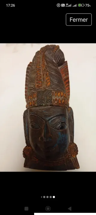 Figura Vishnu India antigua.