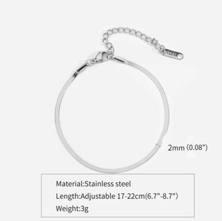 Pulsera Snake Acero Inoxidable Plata