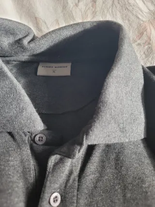 Polo Alvaro Moreno Manga Larga Gris