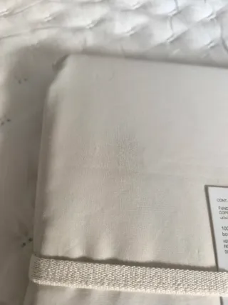 Funda Nórdico Zara Home Beige Algodón Percal