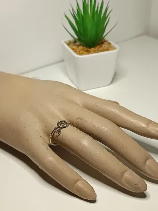 Anillo Plata Ley Delicado