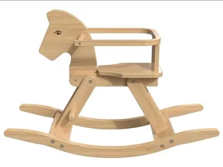 Caballo balancín de madera