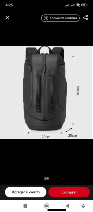 Mochila RZTX Mod. 8295 Negra