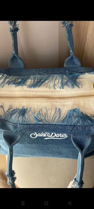 Borsa MC2 Saint Barth in denim nuova