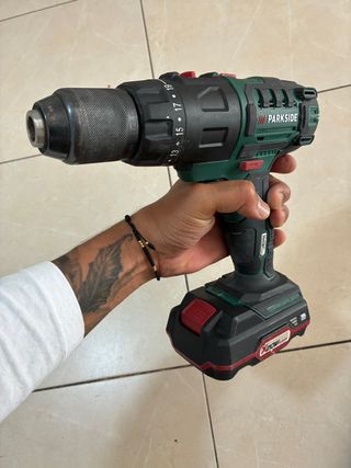 Taladro Parkside 4 funciones + Accesorios