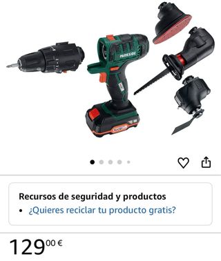 Taladro Parkside 4 funciones + Accesorios